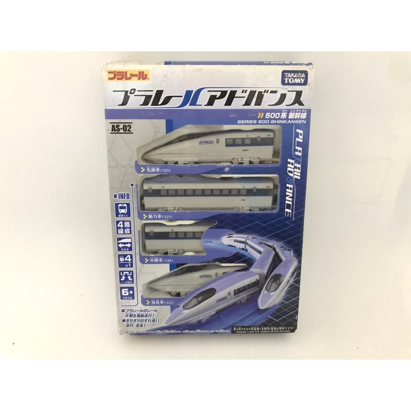 AS-02 SERIES 500 SHINKANSEN  PLARAIL ADVANCE (ADV) รถไฟเล็ก TOMY