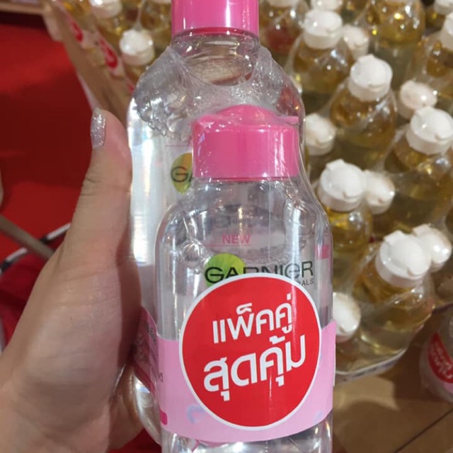 คลีนซิ่ง กานิเย่ GARNIER MICELLAR CLEANSING WATER 400 ml  แถมฟรี 125 ml การ์นิเย่ ไมเซล่า คลีนซิ่ง ว