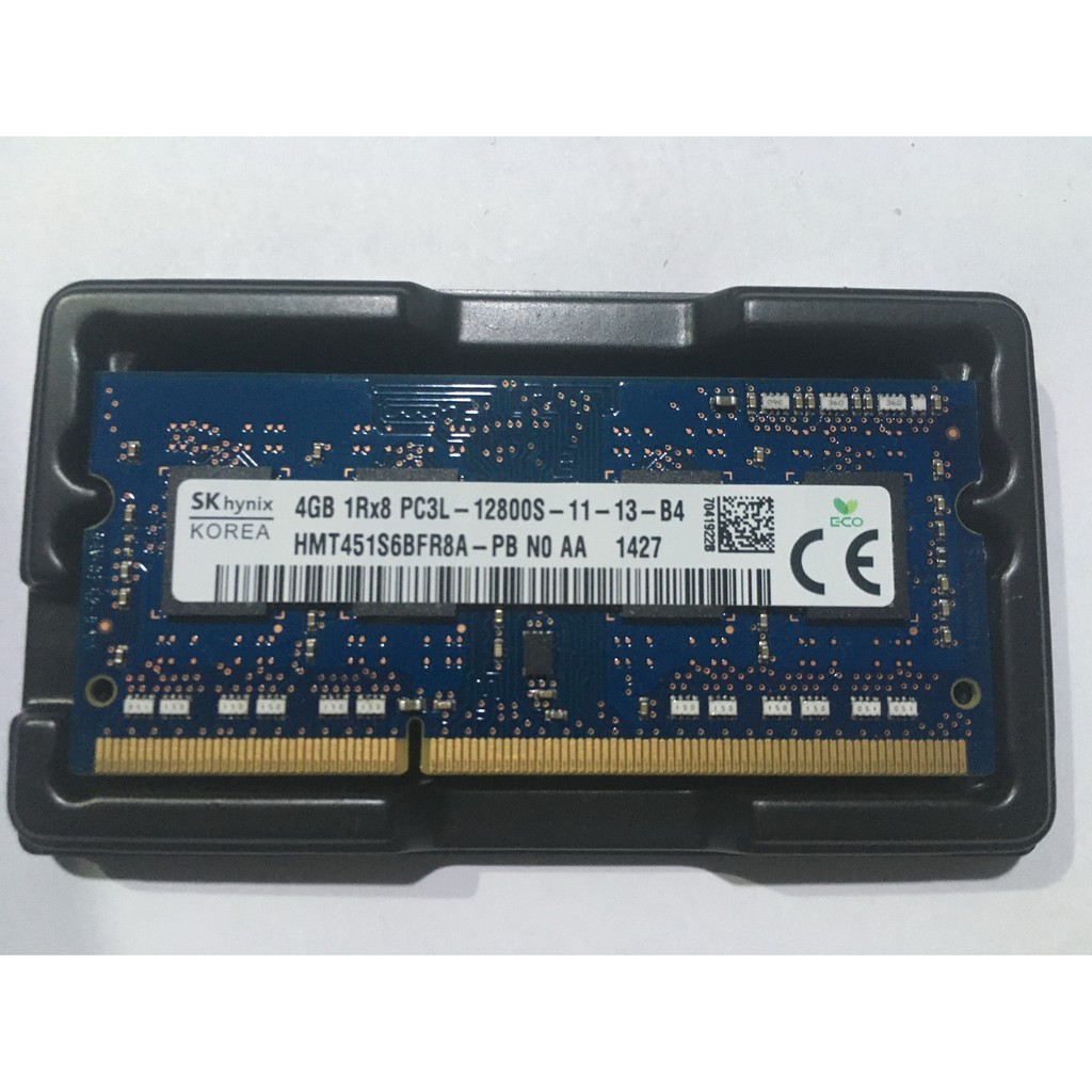 Ram โน๊ตบุ๊ค ddr3l 4g bus1600 SK hynix 8 Chip PC3L-12800S **มือ2**