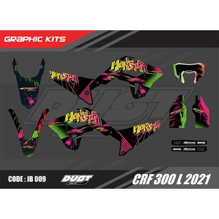 สติ๊กเกอร์วิบาก Honda CRF 300L 2021 MONSTER ทั้งคัน Graphic kit สติ๊กเกอร์เคลือบเงา สุดคุ้ม