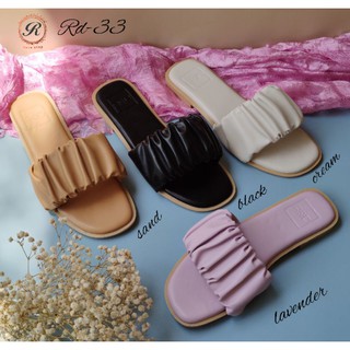 รองเท้าแตะแฟชั่น แบบสวม RD-33 พร้อมส่ง