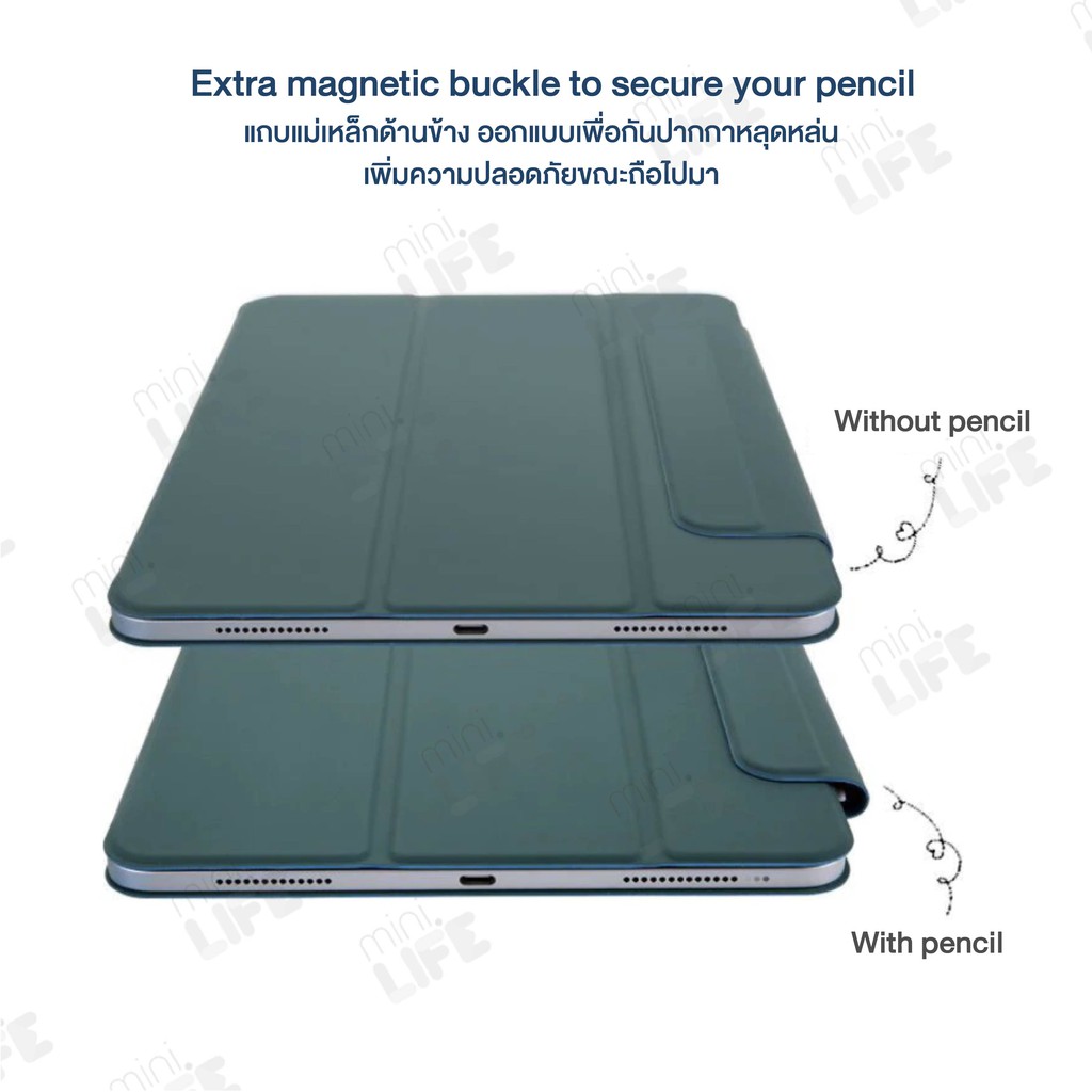 【 พร้อมส่ง 】 เคส สำหรับ ไอแพด case for iPad tablet Pro Air 6 7 11 13 Magnetic smart folio 2018 แม่เหล็ก เก็บปากกา ราคา ถูกที่สุด ดีลบีเคเค แกลเลอรีภาพที่ 5