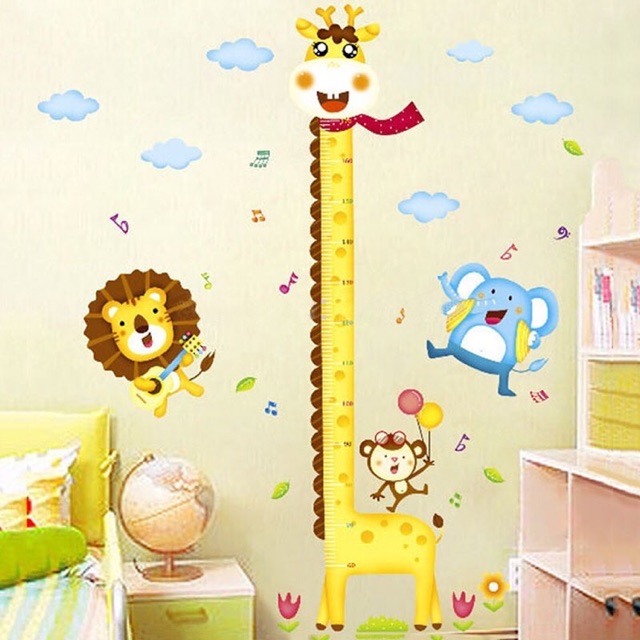 สติ๊กเกอร์ติดผนัง / สติ๊กเกอร์ติดผนัง / สติ๊กเกอร์ติดผนัง (60x90) XY1105 - PTB ยีราฟคอยาว