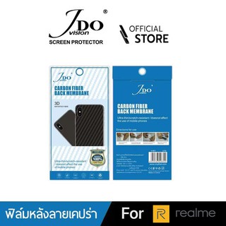 ฟิล์มหลังเคปร่าแพ็ค5ชิ้น REAIME 8(4G) REALME 8(5G) Carbon Fiber Back Membrane FULL JDo