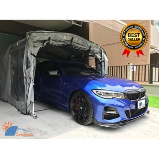 เต็นท์จอดรถพับเก็บได้ โรงจอดรถสำเร็จรูป CARSBRELLA รุ่น MPV SIZE S สำหรับรถยนต์ที่มีขนาดเล็ก - กลาง รับประกัน2ปี