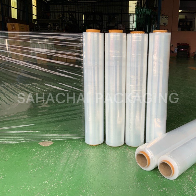 ฟิล์มยืดพันพาเลท 10-12-15-17-20-40ไมครอน กว้าง 50 cm หนัก 1.95 - 2 กิโลกรัม