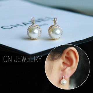 ต่างหูไข่มุก โบว์มุก ออกงาน👑 รุ่นY6 1คู่ CN Jewelry earing ตุ้มหู ต่างหูแฟชั่น ต่างหูออกงาน