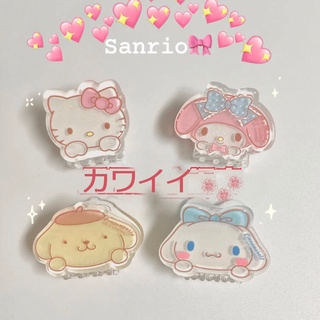 Sanrio กิ๊บติดผมหน้าม้า ขนาดเล็ก กิ๊บการ์ตูนเมโลดี้ KT กิ๊บด้านข้าง ขนาดเล็ก กิ๊บฉลาม