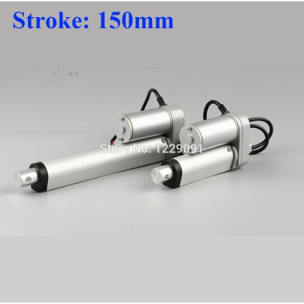 ไฟฟ้า 150 มม.Actuator Linear dc 12V 24V มอเตอร์เชิงเส้น 500N 1000N 1500N 2000N 3000N