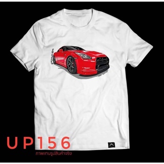 เสื้อยืดลายรถยนต์ สีแดง (up156)