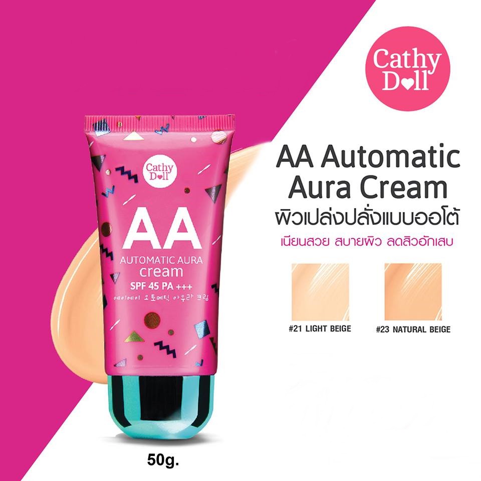 (อ่านในรายละเอียดก่อน!!!)Cathy Doll AA Automatic Aura Cream SPF45 PA+++