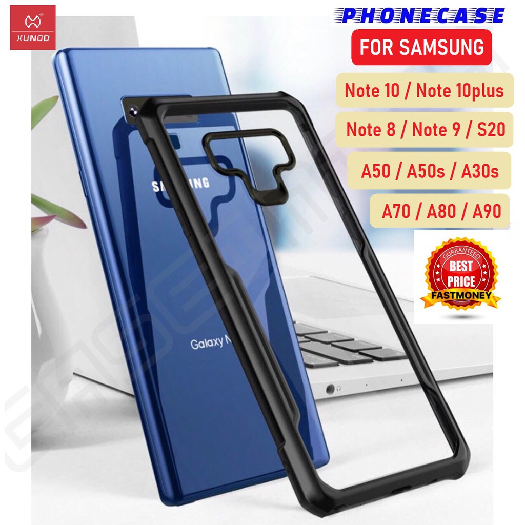 ❌ราคาส่ง❌ XUNDD Case Samsung A71 A50 A50s A30s A70 A80 Note8 Note9 S20 ของแท้ 100% เคสกันกระแทก หลังใส