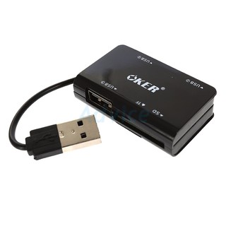 Ext.Card Reader+ HUB (C-1503) OKER Black