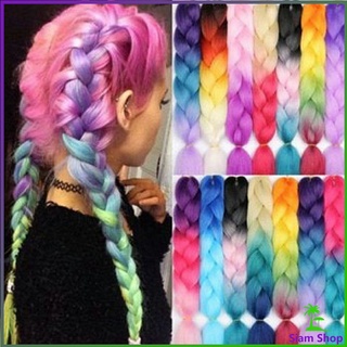 ผมเปีย ไหมถักผม สีทูโทน แอฟริกันเดรดล็อกส์   wig braids