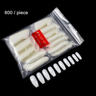 [Hclm] 600pcs ABS Artificial Fingernail Stick Shapeable Fake Nail Tip Homemade DIY Manicure Art Tool