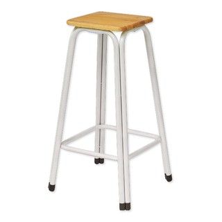 เก้าอี้บาร์ หน้าไม้ยางพารา ขนาด 30 นิ้ว รุ่น Wood Timber 30-inch rubber wood bar chair