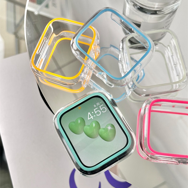 เคสนาฬิกาพีซีแบบแข็งใสสําหรับ แอปเปิล ดู ชุด 10 9 8 7 6 กับ 5 41มม. 45 มม. 40 มม. 44 มม. ฉันดู 42 มม. 38 มม