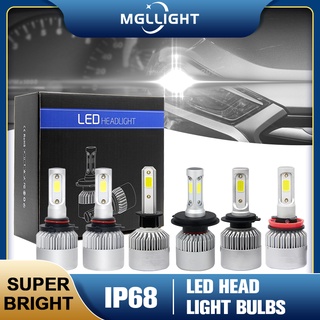 MGLLIGHT หลอดไฟหน้ารถยนต์ h1 h4 h7 9006 auto s2 led H11 9005 9006 2 ชิ้น