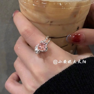 Ring Retro Love Opening Advanced Design Exquisite Diamond Ring