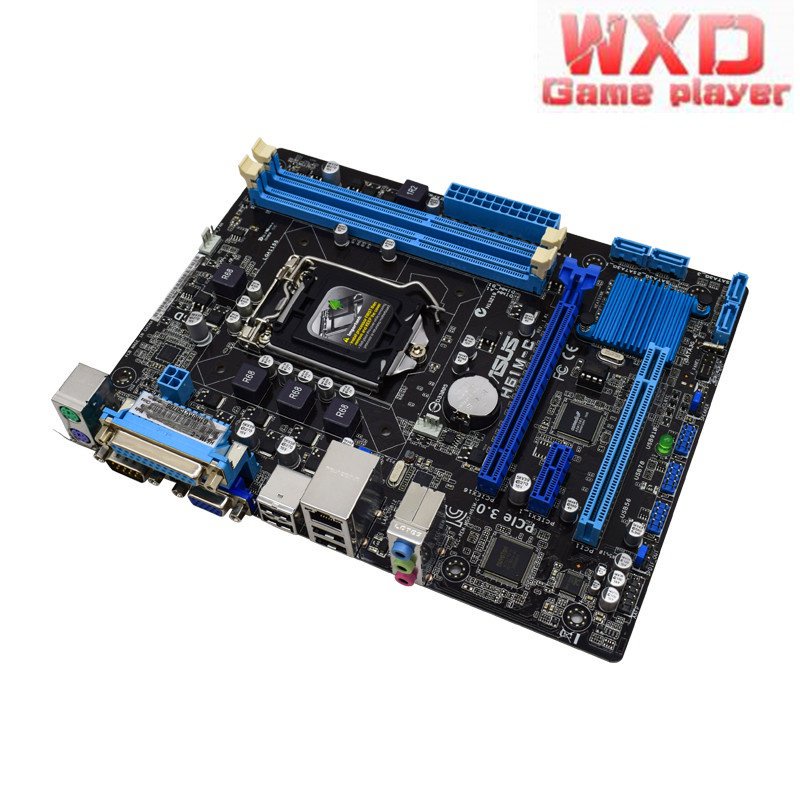 เมนบอร์ด ASUS lga1155 H61M-C lga1155 DDR3 Intel H61 16GB USB 2.0 SATA III micro ATX สําหรับ core i3-2130 usto CPU i5-3340 WD6N #4