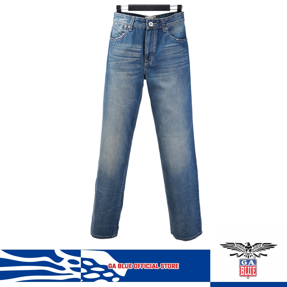GA Blue 911 Mens Regular Rise Regular Fit Jeans - 1308