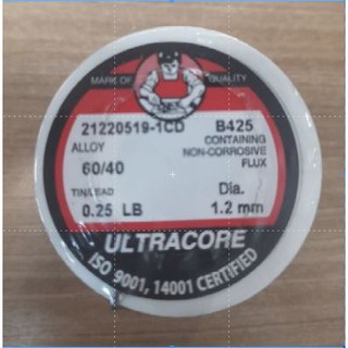 ULTRACORE ตะกั่ว ตะกั่วบัดกรี ตะกั่วขด 60/40​ ขนาด 1.2 มม. ULTRACORE ขนาด2เมตร