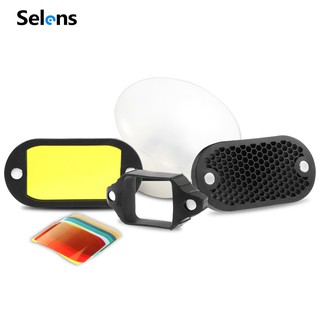 selens 5 in 1 ฟิลเตอร์ diffuser สําหรับแฟลช speedlite &amp; กระเป๋า