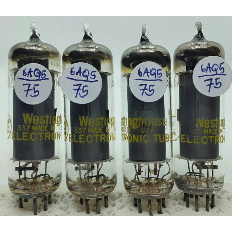 4 X 6AQ5 Westinghouse Beam Power Tube Power/Output TEST #167