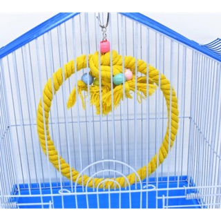 พร้อมส่ง !! เชือกห้อยกรง สำหรับนกแก้ว สีสวยปลอดภัย