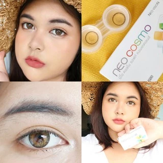 คอนแทคเลนส์ Shimmer Honey (Neo Cosmo) สีน้ำตาลทอง สายฝอ ผิวสีน้ำผึ้งใส่สวยมาก มีส่งด่วนใน กทม.