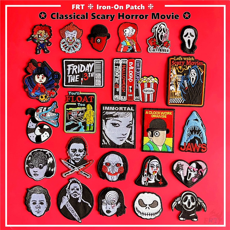 ☸ แผ่นแพทช์หนังสยองขวัญ Tomie Joker Scream Jack Skellington สไตล์คลาสสิก ☸ แผ่นแพทช์รีดร้อน ขนาดใหญ่ DIY สําหรับตกแต่งเสื้อผ้า 1 ชิ้น