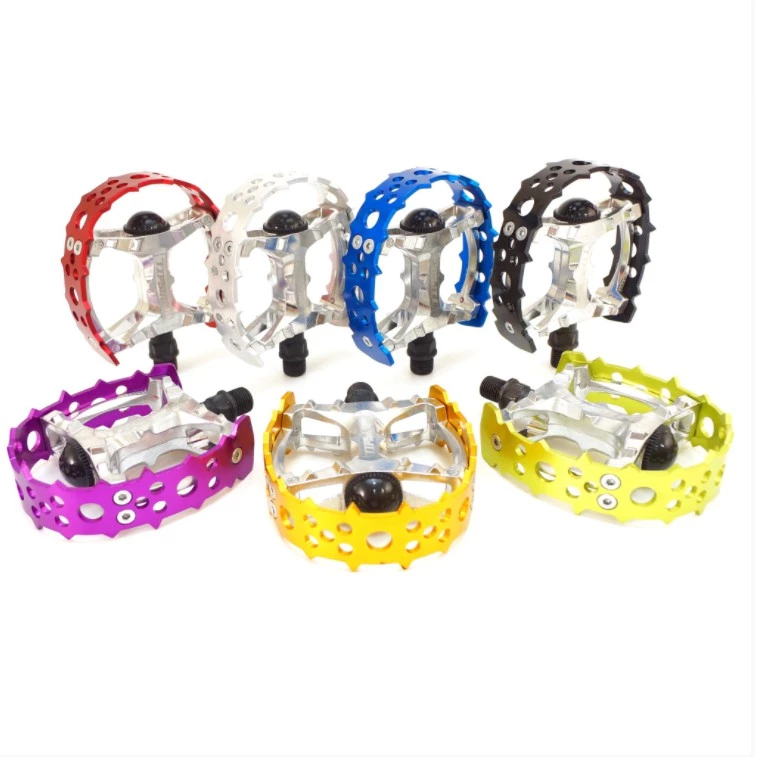 แบรนด์ของตัวเองพิเศษ Tipsum Bear Claw จักรยานเหยียบเจ็ดสีกับดักหมี 9/16 "เก่าโรงเรียน BMX Pedal