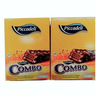 Piccadeli COMBO พิคคเดลี คอมโบ ขนมช็อกโกแลตสอดไส้เวเฟอร์คาราเมลและข้าวพอง