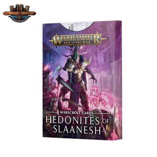 [พร้อมส่ง]Warhammer Age Of Siamar: WARSCROLLS: HEDONITES OF SLAANESH (ENG) การ์ดประกอบการเล่น