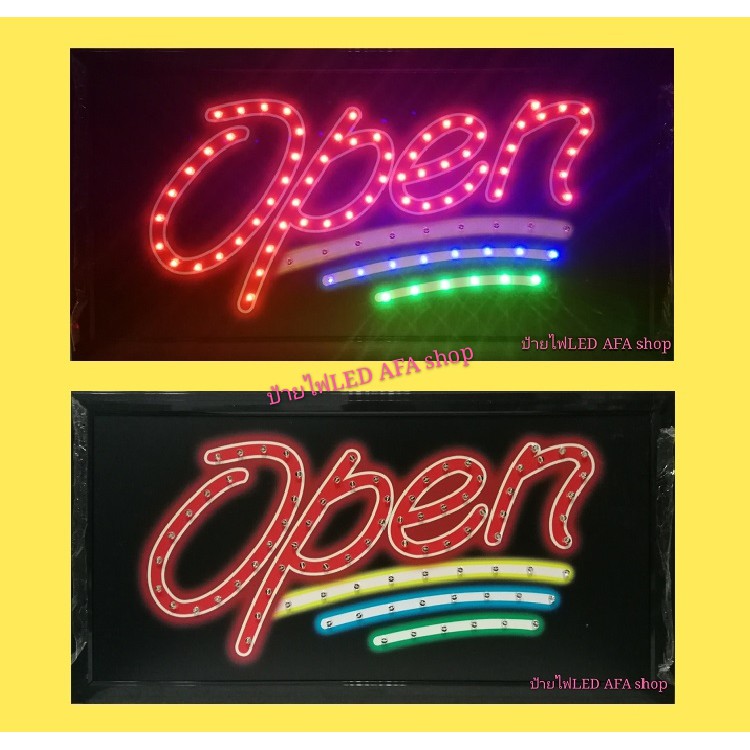 ป้ายไฟLED OPEN ป้ายไฟLED OPEN WELCOME