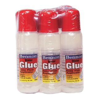 กาวน้ำหัวฟองน้ำ 45 กรัม แพ็ค 6 ขวด Water glue sponge head 45 g. Pack of 6 bottles