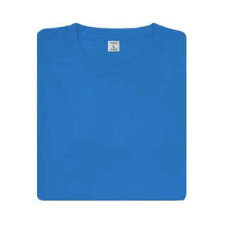nibbana เสื้อยืดคอกลมผ้า cotton 100% สีฟ้าทะเล