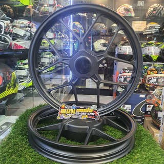 ล้อแม็ก (Racing HL) ขอบ-14นิ้ว CLICK/CLICK-I/SCOOPY-I/ZOOMER/SPACY-I/I-CON/AIR BLADE  สีดำ  ลายY55 รหัสสินค้า 034142