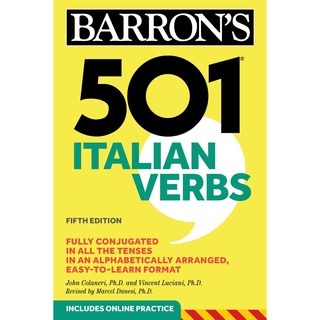 Chulabook(ศูนย์หนังสือจุฬาฯ) |หนังสือ9781506260662 501 ITALIAN VERBS (INCLUDES ONLINE PRACTICE) (BARRONS) 501 ITALIAN V