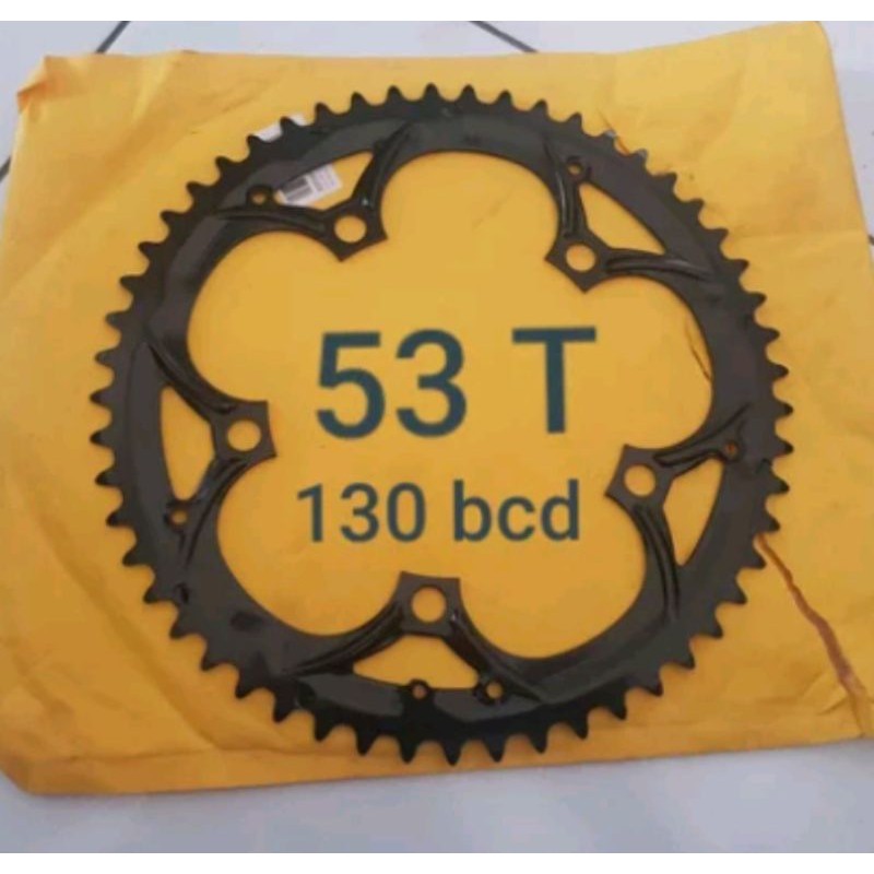 Chainring แหวนโซ่ 53t 53 T bcd 130 mm bcd 130mm รถแข่งจักรยานเสือหมอบ fixie