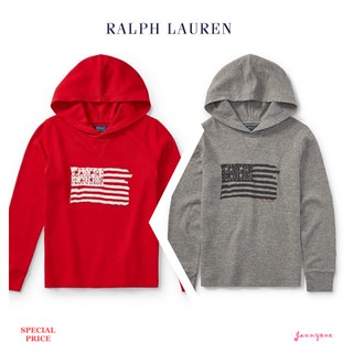 RALPH LAUREN WAFFLE-KNIT COTTON HOODIE (BOY SIZE 8-20)