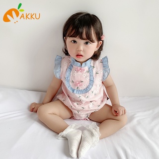 boy girl Baby toddler crawling suit jumpsuit bodysuit onesie one-piece cheongsam cute cartoon Korean design ins summerRomper สำหรับเด็กผู้หญิงเด็กทารกแรกเกิดเสื้อผ้าน่ารักการ์ตูนเกาหลีออกแบบเด็กทารกคลานชุด jumpsuit เสื้อผ้าเด็ก AKKU