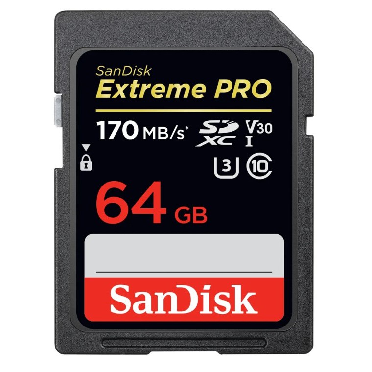 ✿♟☃SANDISK 64 GB SD CARD (เอสดีการ์ด)  EXTREME PRO SDXC CLASS 10 (SDSDXXY_064G_GN4IN)