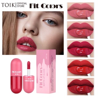 ลิปสติกลิปกลอสเนื้อmatte ติดนานให้ความชุ่มชื้น 5 สี