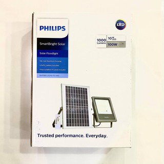 Philips ไฟสปอทไลท์ พลังงานแสงอาทิตย์ ฟิลิปส์ SmartBright Solar Flood Light BVP080 LED 10W LED Daylight ทัศศิพร Tassiporn