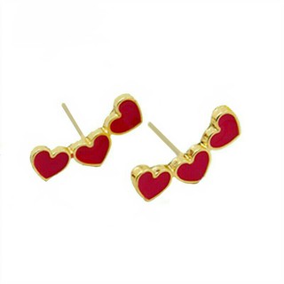 ต่างหู หัวใจ❤ Heart Earrings