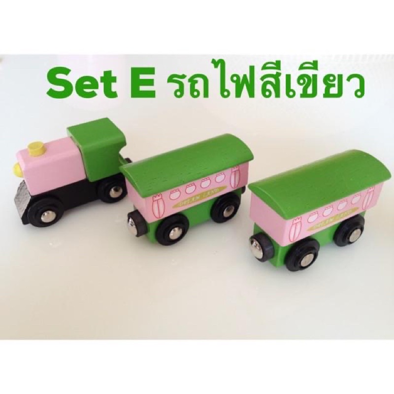 Kentoyshop ของเล่นรถไฟไม้แม่เหล็ก มีให้เลือก 5 set 🚂🚂🧲🧲 (ใช้กับรางไม้ IKEA ได้) - รูปที่ 6
