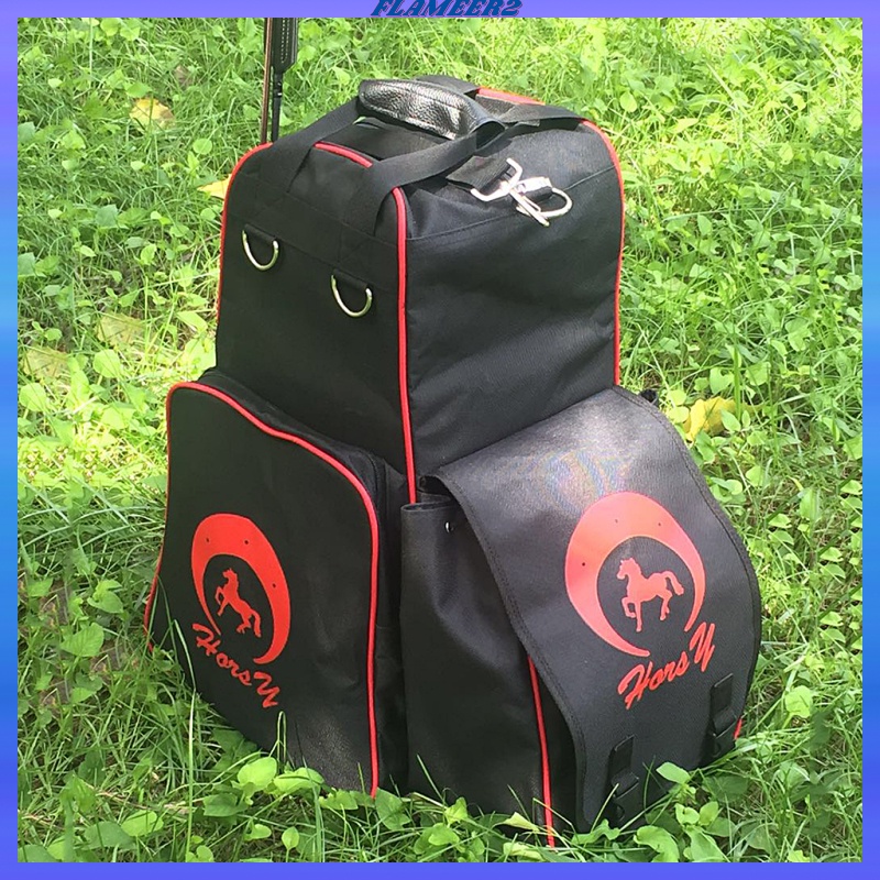 [FLAMEER2]Horse Riding Boot and Helmet Duffle Bag Equestrian Equipment Carry Case Tote