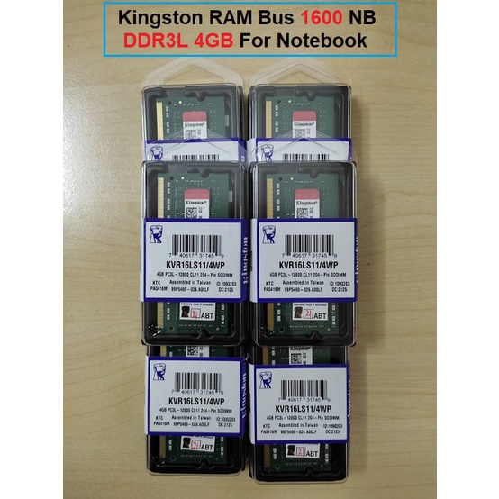 Ram Kingston KVR For Notebook Bus 1600 NB DDR3L 4GB ( KVR-16LS11/4WP ) **ของใหม่**
