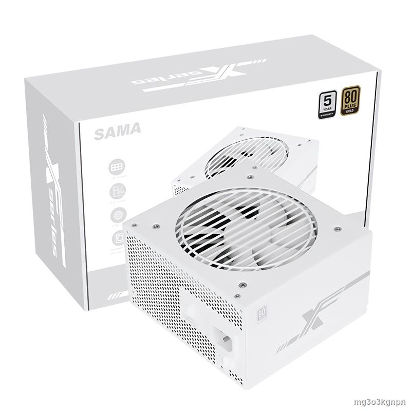SAMA 1000W White Power Supply 80PLUS Gold with FDB Fan Computer Active PFC Power Supply Use for